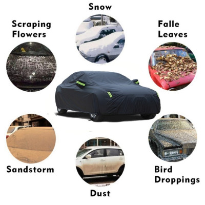 Bạt phủ ô tô Kia Seltos chất liệu Polyester - màu đen cao cấp MACSIM màu đen