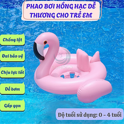 Phao Bơi Hồng Hạc Dễ Thương Cho Bé- Phao Hình Chim Hồng Hạc Đáng Yêu- Phao Bơi Trẻ Em Hình Thú Hồng Hạc- Phao Hồng Hạc Bảo Vệ An Toàn Cho Bé- Phao Ngồi Hồng Hạc Cao Cấp Cho Bé- Phao Bơi Em Bé Chống Lật Hồng Hạc