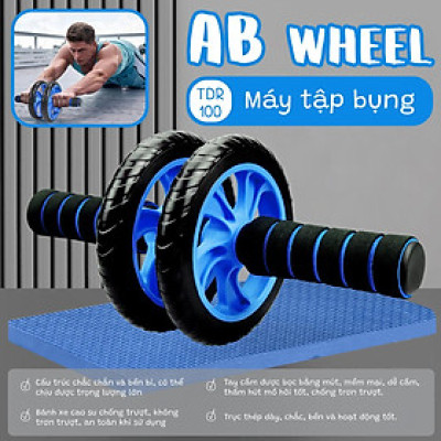 BG Con Lăn Tập Bụng 2 Bánh TDR100  + Thảm Lót ( hàng nhập khẩu)