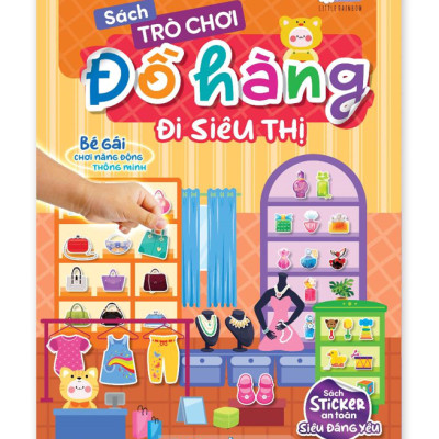 Combo 5 cuốn Sách Trò chơi Đồ hàng cho bé gái (Hơn 1000 Stickers)