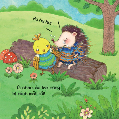 Sách Bộ Sách Phát Triển IQ EQ Đầu Đời Cho Bé - Biết Quý Trọng Tình Bạn Nhím Con Mặc Áo