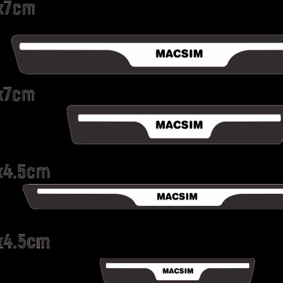 Miếng dán/ decal bảo vệ bậc cửa ô tô – Carbon loại dày – 4 miếng – Chống xước mép cửa cho xe VinFast VF5