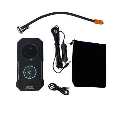 Máy bơm lốp xe máy, xe ô tô, xe đạp, bơm bóng UCAR I-01, pin sạc nhỏ gọn, tự động dừng khi đủ áp suất, có đèn LED