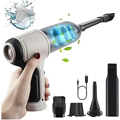 Máy hút bụi cầm tay mầu trắng và đen không dây nhật bản