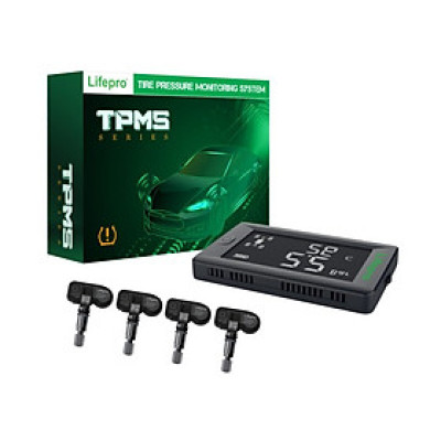 Màn hình hiển thị kính lái tích hợp cảm biến áp suất lốp ô tô Lifepro hàng chính hãng