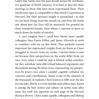 How Will You Measure Your Life?