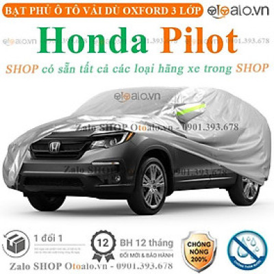 Bạt phủ ô tô dành cho xe Honda Pilot 3 lớp cao cấp
