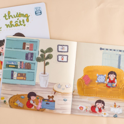 Sách thơ cho bé - Bộ 03 cuốn Gia Đình Bé Bỏng - Sách thơ cho bé tập nói, tập đọc gắn kết yêu thương với bố mẹ, ông bà - Lionbooks