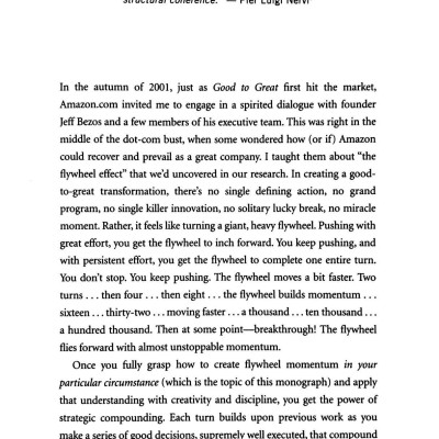 Turning the Flywheel: A Monograph to Accompany Good to Great