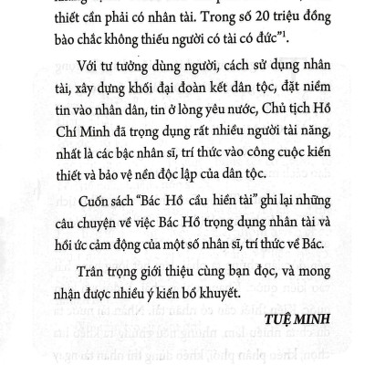 Bác Hồ Cầu Hiền Tài