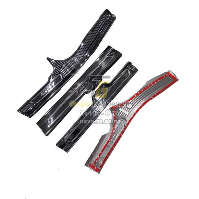 BỘ SẢN PHẨM Nẹp bước chân và ốp chống trầy cốp Honda City 2021 - Mẫu Titan