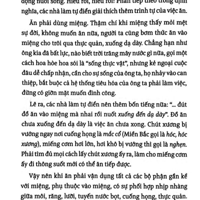 Tiếng Việt Giàu Đẹp - Ăn, Uống, Nói, Cười Và Khóc (Tái Bản 2022)
