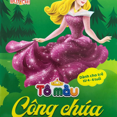 Tô màu công chúa siêu dễ thương - bộ 6 cuốn