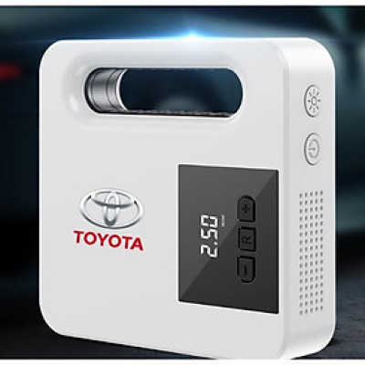 (TOYOTA) Bơm Lốp Điện Tử TOYOTA Tự Ngắt Cao Cấp, Dây Dài Đến 4 Bánh Xe, Lõi Đồng Mạnh Mẽ Bền Bỉ