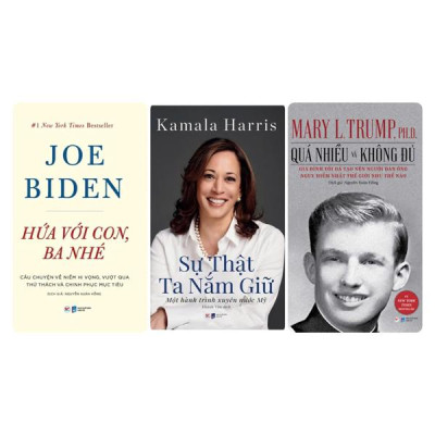 Bộ Sách Về Ba Nhân Vật Trên Chính Trường Nước Mỹ - Kamala Harris + Donald Trump + Joe Biden (Bộ 3 Cuốn)