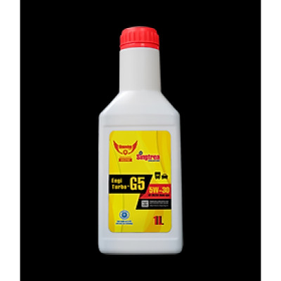 Dầu nhớt Singtrea Engi Turbo+ G5 5w-30 SN/CI4 Semi-Synthetic 1L dành cho xe ô tô