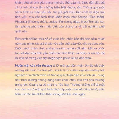 Sách - Muôn mặt của yêu thương