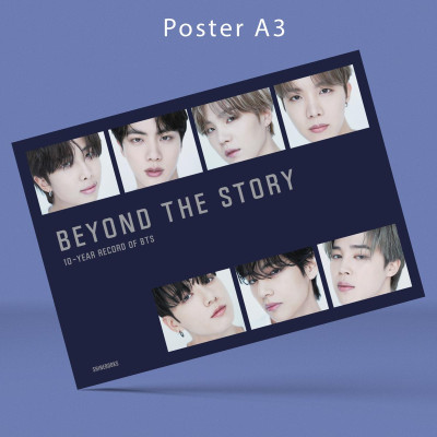10-Year Record Of BTS - Beyond The Story - Bìa Cứng - Bản Đặc Biệt Độc Quyền - Tặng Kèm 1 PET Bookmark + 8 Photo Cards + 1 Poster A3 + 1 Bình Nước BTS 600 ml