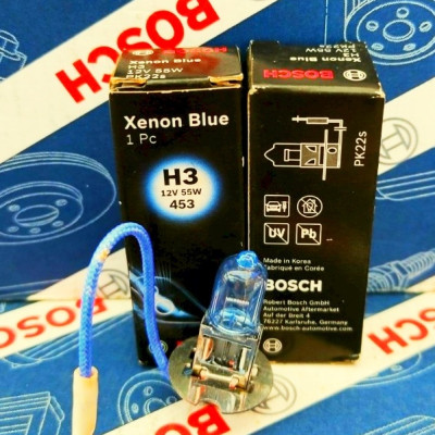 Bóng Đèn Xenon Bosch H3 12V 55W Xenon Blue (Hộp 1 Bóng)