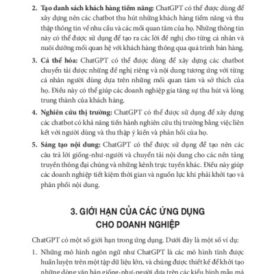 ChatGPT Cho Doanh Nghiệp - Mở Rộng Kinh Doanh Thần Tốc Với Công Nghệ Thay Đổi Cuộc Chơi