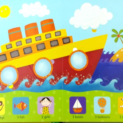 Sách tương tác tiếng Anh - Usborne Lift-The-Flap Counting Book