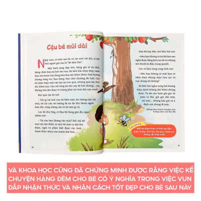 Sách - Truyện đọc cho bé trước giờ đi ngủ phát triển tư duy ngôn ngữ nuôi dưỡng tính cách cho bé