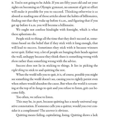 Quit: The Power Of Knowing When To Walk Away