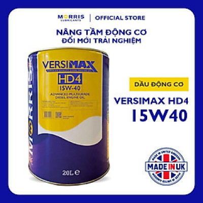 Dầu Nhớt Cao Cấp Cho Động Cơ Xăng và Diesel - Morris Lubricants Versimax HD4 15W-40 / Xô 20L