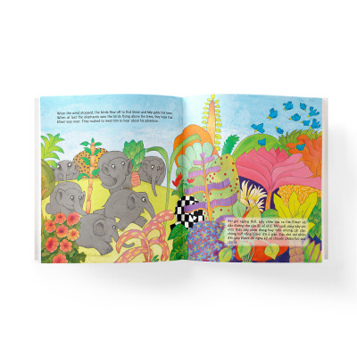 Elmer và ngày gió lớn (Song ngữ Anh Việt)