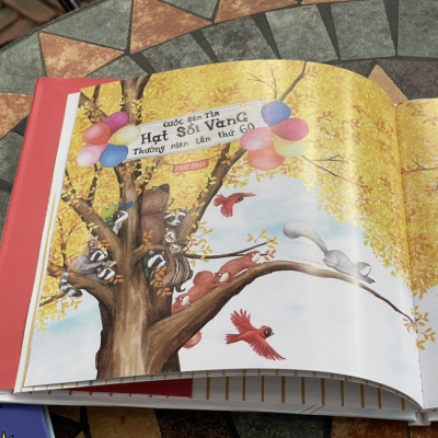 (Bìa cứng) Sách tranh In màu toàn bộ - HẠT SỒI VÀNG – Crabit Kidbooks