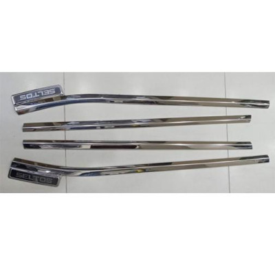 Nẹp Chân Kính Inox cao cấp Xe Kia Seltos 2020 2021