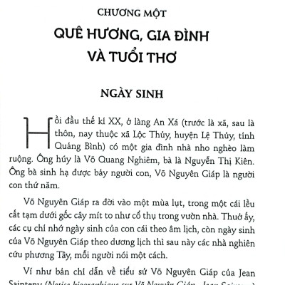 Đại Tướng Võ Nguyên Giáp Thời Trẻ (Tái Bản 2022)