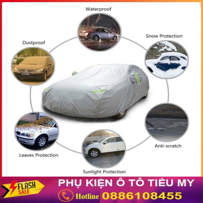 Bạt Phủ Ô Tô Vải Dù Mazda 2, Mazda 3, Mazda 6, CX5, CX8, CX9, BT50 chống nóng, nước, có phản quang