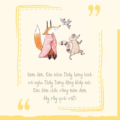 Sách Thiếu Nhi Song Ngữ | Cáo Trong Đêm - Fox at Night | Sách Song Ngữ Cho Bé.