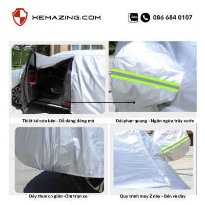 Bạt Phủ ô tô HYUNDAI ACCENT SEDAN Nhãn hiệu XEMAZING