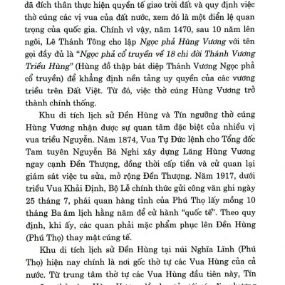 Tín Ngưỡng Thờ Cúng Hùng Vương Ở Việt Nam