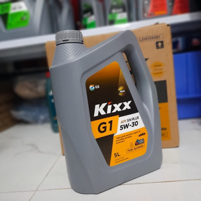 Dầu Nhớt KIXX G1 API SN PLUS 5W-30 5L 100% Synthetic Cho Động Cơ Chạy Xăng HÀNG CHÍNH HÃNG