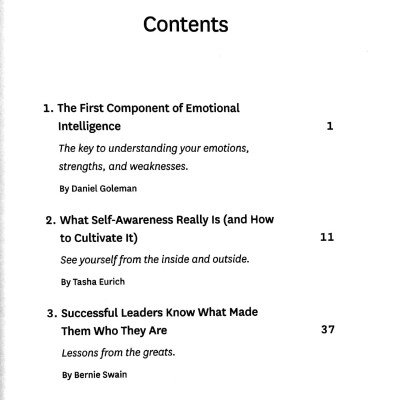 Self-Awareness (HBR Emotional Intelligence Series)