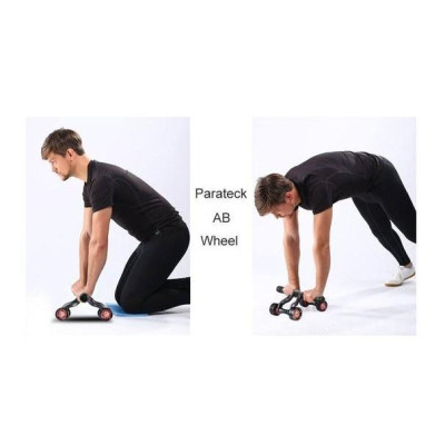 Con Lăn Tập Cơ Bụng 4 Bánh( Kèm tấm thảm lót gối )