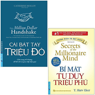 Combo Sách Bí Mật Tư Duy Triệu Phú + Cái Bắt Tay Triệu Đô (Bộ 2 Cuốn) -FN
