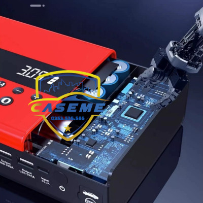 Bơm Lốp & Kích Bình Ô Tô Soulor - Pin 99.800mAh, 180W, Tự Ngắt, Đèn LED, Sạc Dự Phòng - Công Nghệ Nhật Bản - Hàng Nhập Khẩu