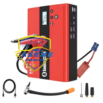 Bơm Lốp & Kích Bình Ô Tô Soulor - Pin 99.800mAh, 180W, Tự Ngắt, Đèn LED, Sạc Dự Phòng - Công Nghệ Nhật Bản - Hàng Nhập Khẩu
