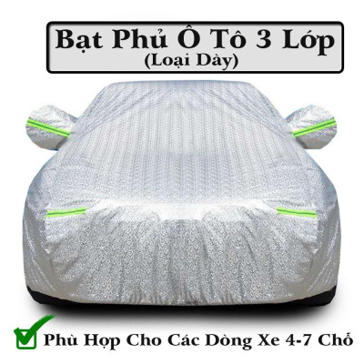 Bạt Phủ Xe Ô Tô Chevrolet Spark, Colorado, Trailblazer, Aveo, Cruze, Orlando, Captiva Bạt phủ Tráng nhôm 3 lớp