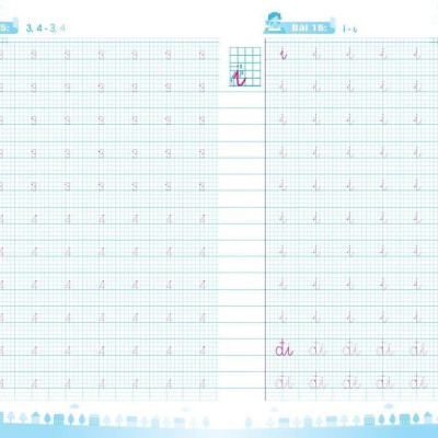 Sách combo - VỞ THỰC HÀNH TẬP TÔ - TẬP VIẾT TRỌN BỘ - tích hợp Video Hướng dẫn