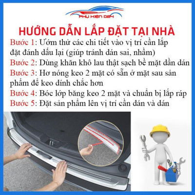 Ốp chống trầy cốp ngoài nhựa đen Accent 2018-2019-2020 dán cốp sau chống xước trang trí xe