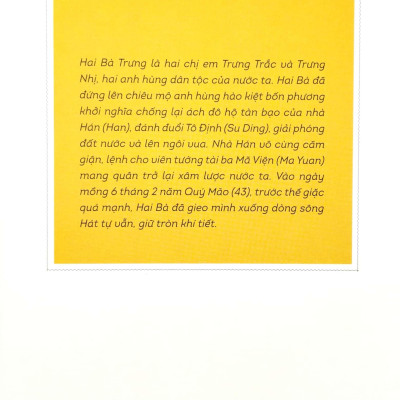 Lịch Sử Việt Nam Bằng Tranh - Hai Bà Trưng (Bản Màu) (Tái Bản 2023)