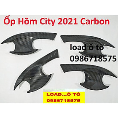 Ốp Hõm Cửa Vân carbon Honda City 2022-2021 Cao Cấp