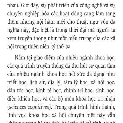 Lịch Sử Các Lý Thuyết Truyền Thông - Histoire Des Théories De La Communication