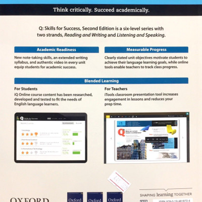 Q Skills For Success (2 Ed.) Reading And Writing 2: Student Book With Online Practice - Paperback