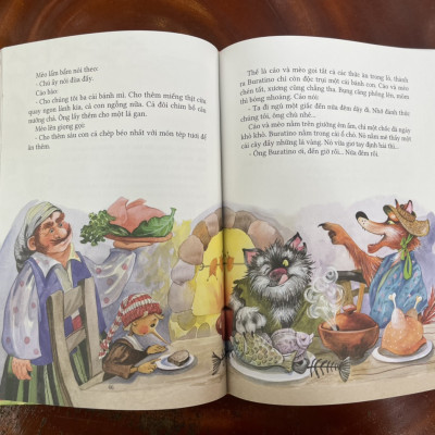 Chiếc chìa khoá vàng hay chuyện li kì của BURATINO - bìa cứng in màu - ấn bản kỷ niệm 65 năm thành lập NXB Kim Đồng